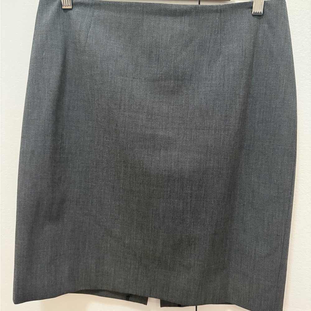 Elie Tahari Gray Pencil Skirt Knee-Length Workwear